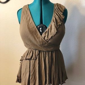 Free people olive green top